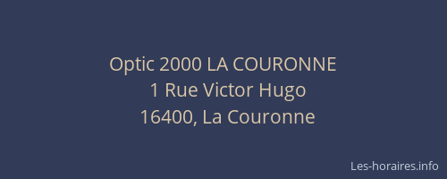 Optic 2000 LA COURONNE