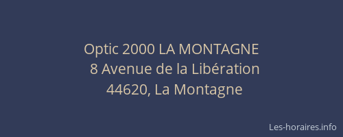 Optic 2000 LA MONTAGNE