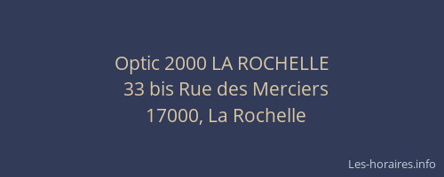 Optic 2000 LA ROCHELLE