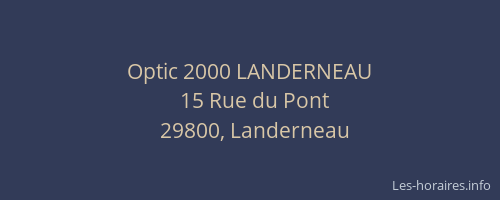 Optic 2000 LANDERNEAU