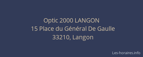 Optic 2000 LANGON
