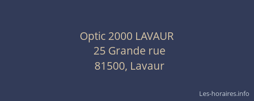 Optic 2000 LAVAUR
