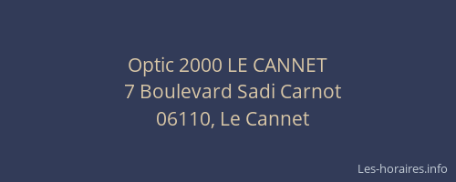Optic 2000 LE CANNET
