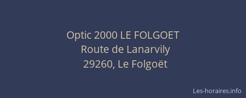 Optic 2000 LE FOLGOET