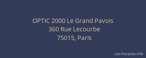 OPTIC 2000 Le Grand Pavois