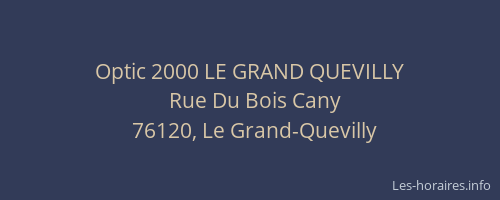 Optic 2000 LE GRAND QUEVILLY