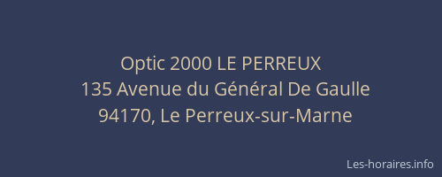 Optic 2000 LE PERREUX