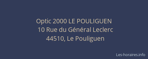 Optic 2000 LE POULIGUEN