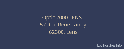 Optic 2000 LENS