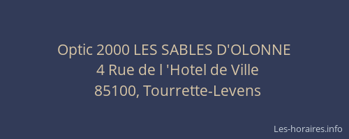 Optic 2000 LES SABLES D'OLONNE