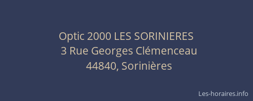 Optic 2000 LES SORINIERES