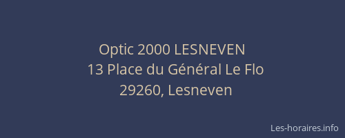 Optic 2000 LESNEVEN