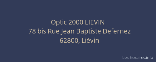 Optic 2000 LIEVIN