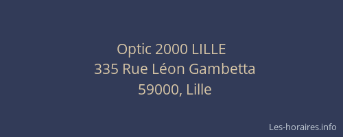 Optic 2000 LILLE