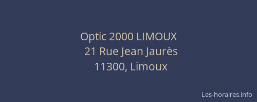 Optic 2000 LIMOUX