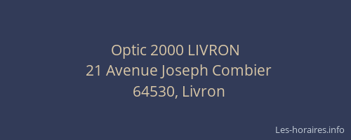 Optic 2000 LIVRON