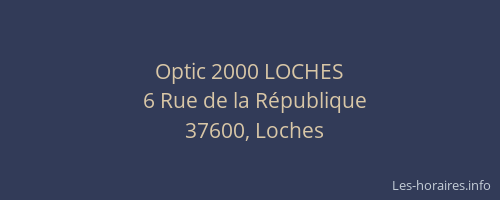 Optic 2000 LOCHES