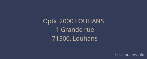 Optic 2000 LOUHANS