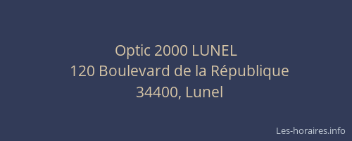 Optic 2000 LUNEL
