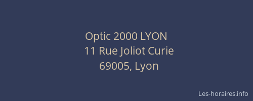 Optic 2000 LYON