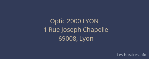 Optic 2000 LYON