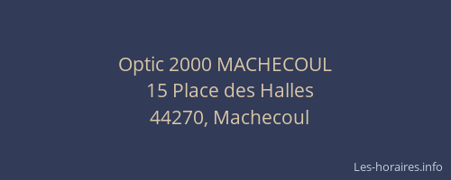 Optic 2000 MACHECOUL