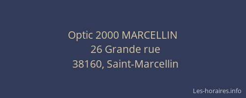 Optic 2000 MARCELLIN
