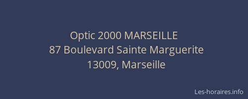 Optic 2000 MARSEILLE