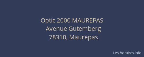 Optic 2000 MAUREPAS