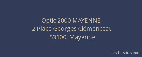 Optic 2000 MAYENNE