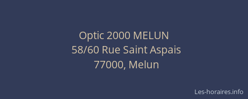 Optic 2000 MELUN