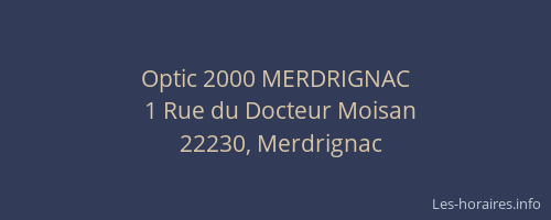 Optic 2000 MERDRIGNAC