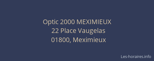 Optic 2000 MEXIMIEUX