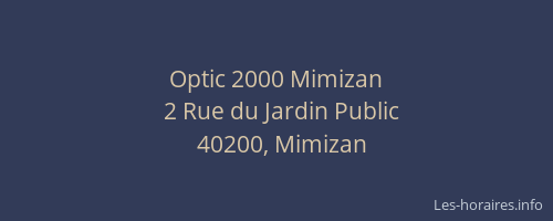 Optic 2000 Mimizan