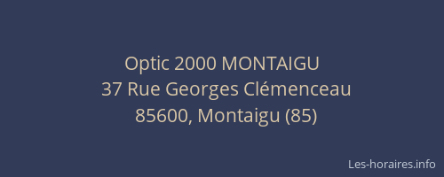 Optic 2000 MONTAIGU