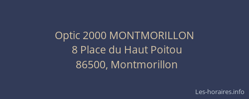 Optic 2000 MONTMORILLON