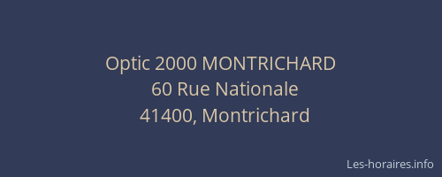 Optic 2000 MONTRICHARD