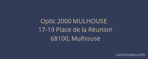 Optic 2000 MULHOUSE