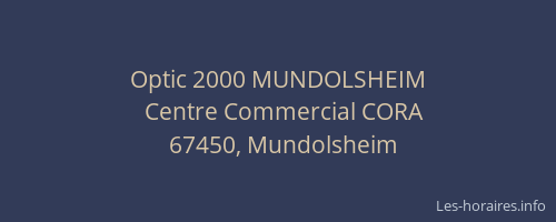 Optic 2000 MUNDOLSHEIM