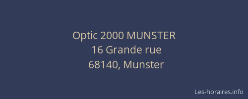 Optic 2000 MUNSTER