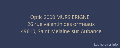 Optic 2000 MURS ERIGNE