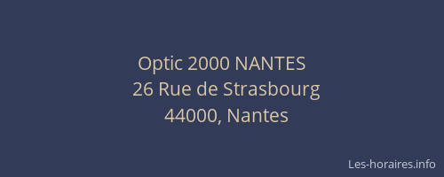 Optic 2000 NANTES