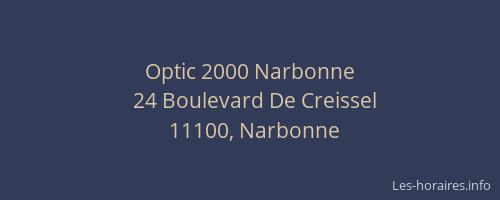 Optic 2000 Narbonne