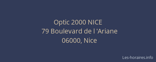 Optic 2000 NICE