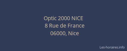Optic 2000 NICE