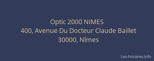 Optic 2000 NIMES