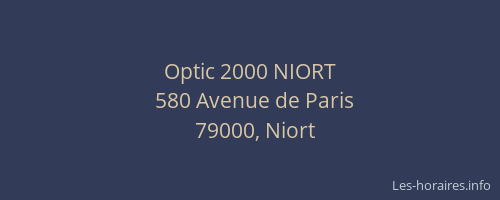 Optic 2000 NIORT