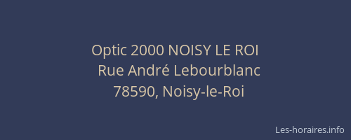 Optic 2000 NOISY LE ROI