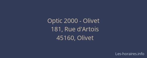 Optic 2000 - Olivet