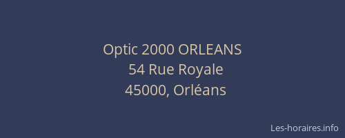 Optic 2000 ORLEANS
